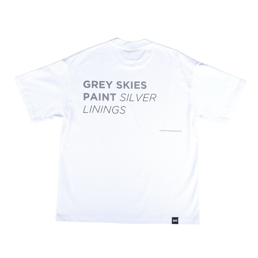 Silver Lining Oversized Tee 'White'