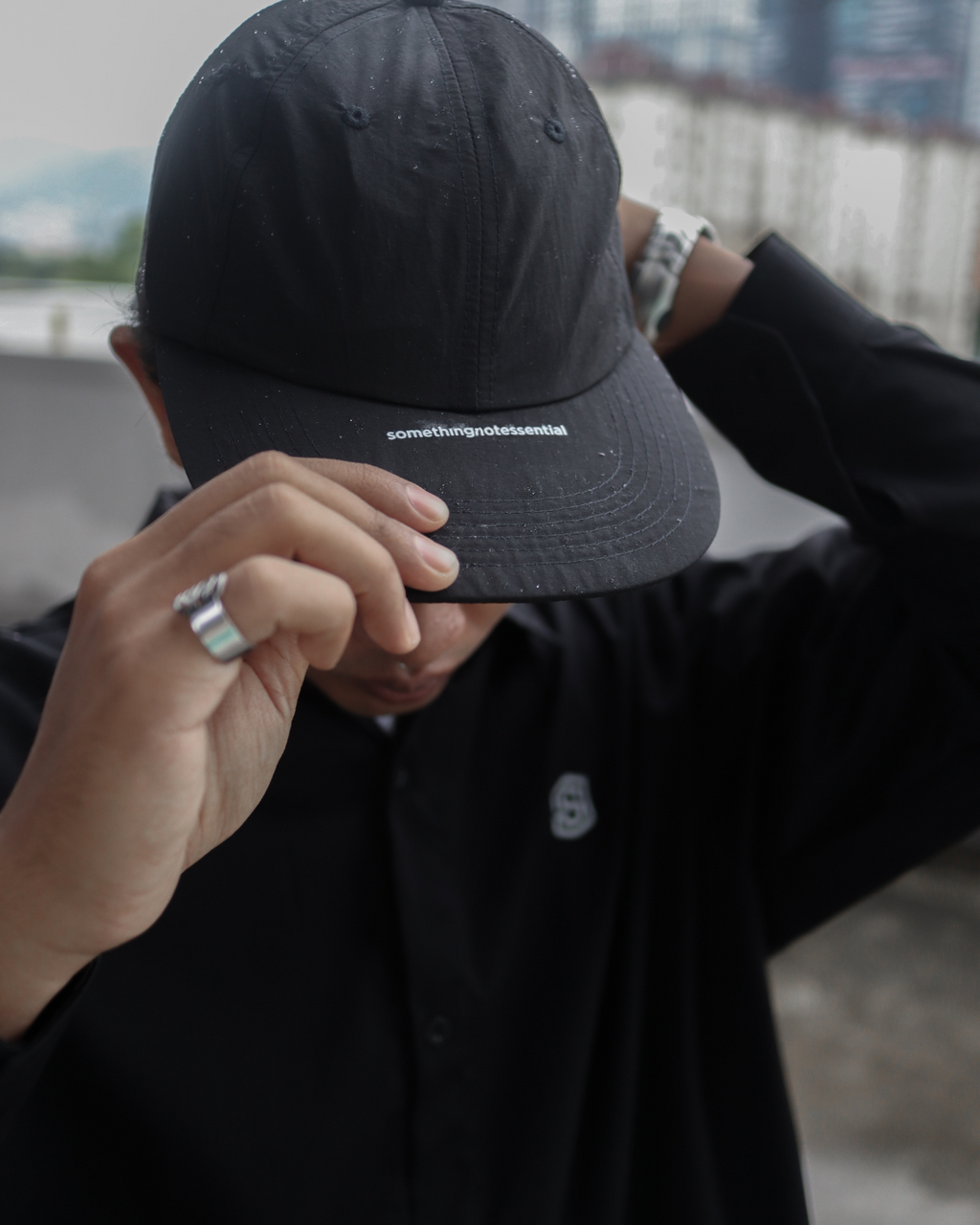 Silver Lining Nylon Cap