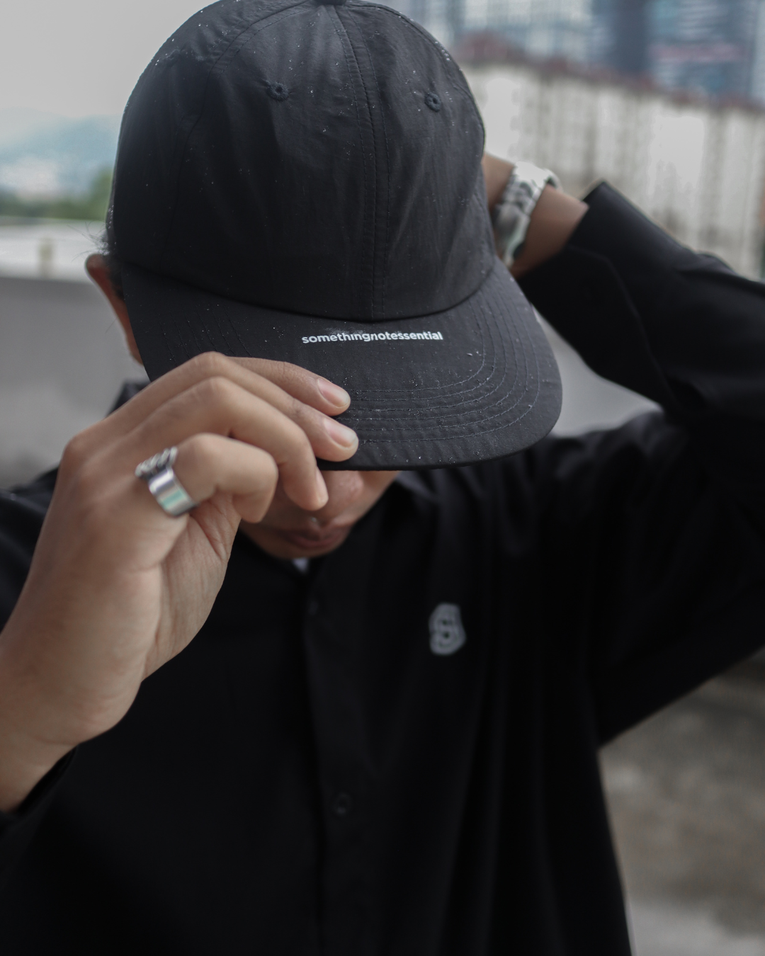 Silver Lining Nylon Cap