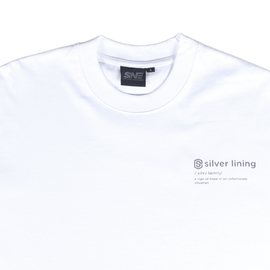 Silver Lining Oversized Tee 'White'