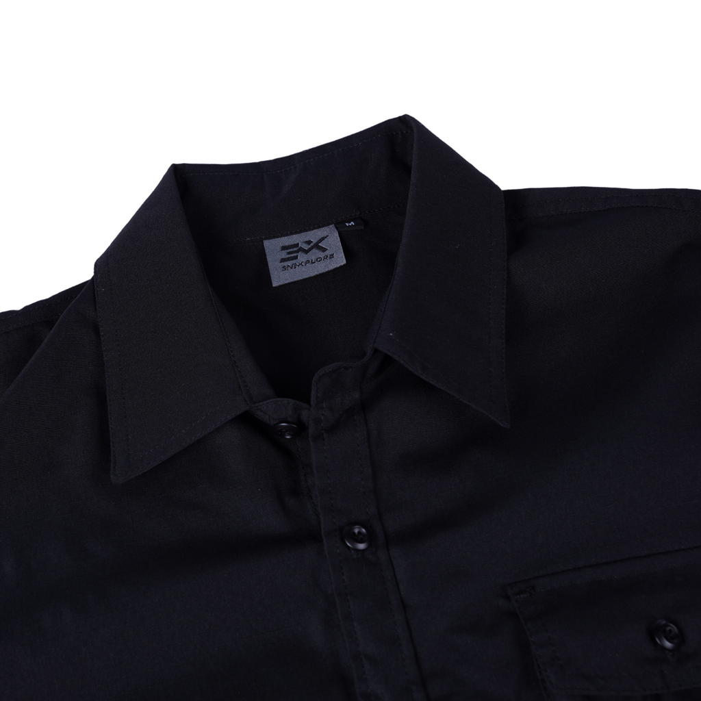 Ripstop Long Sleeve Shirt 'Black'