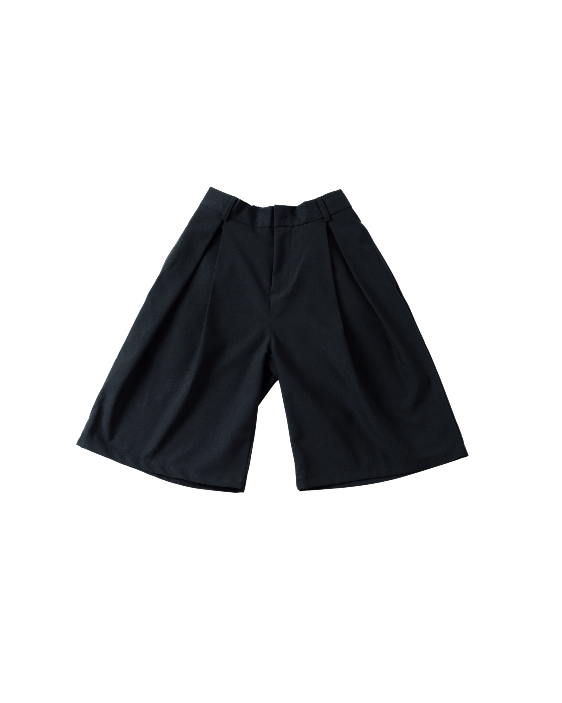 Pleated Bermuda Pants