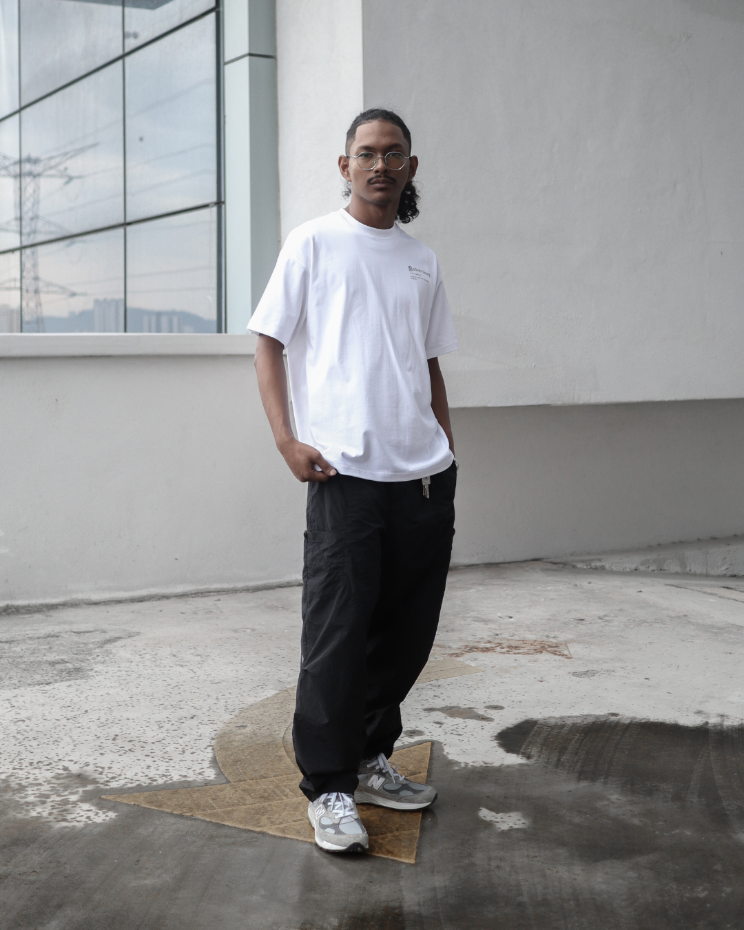 Silver Lining Oversized Tee 'White'