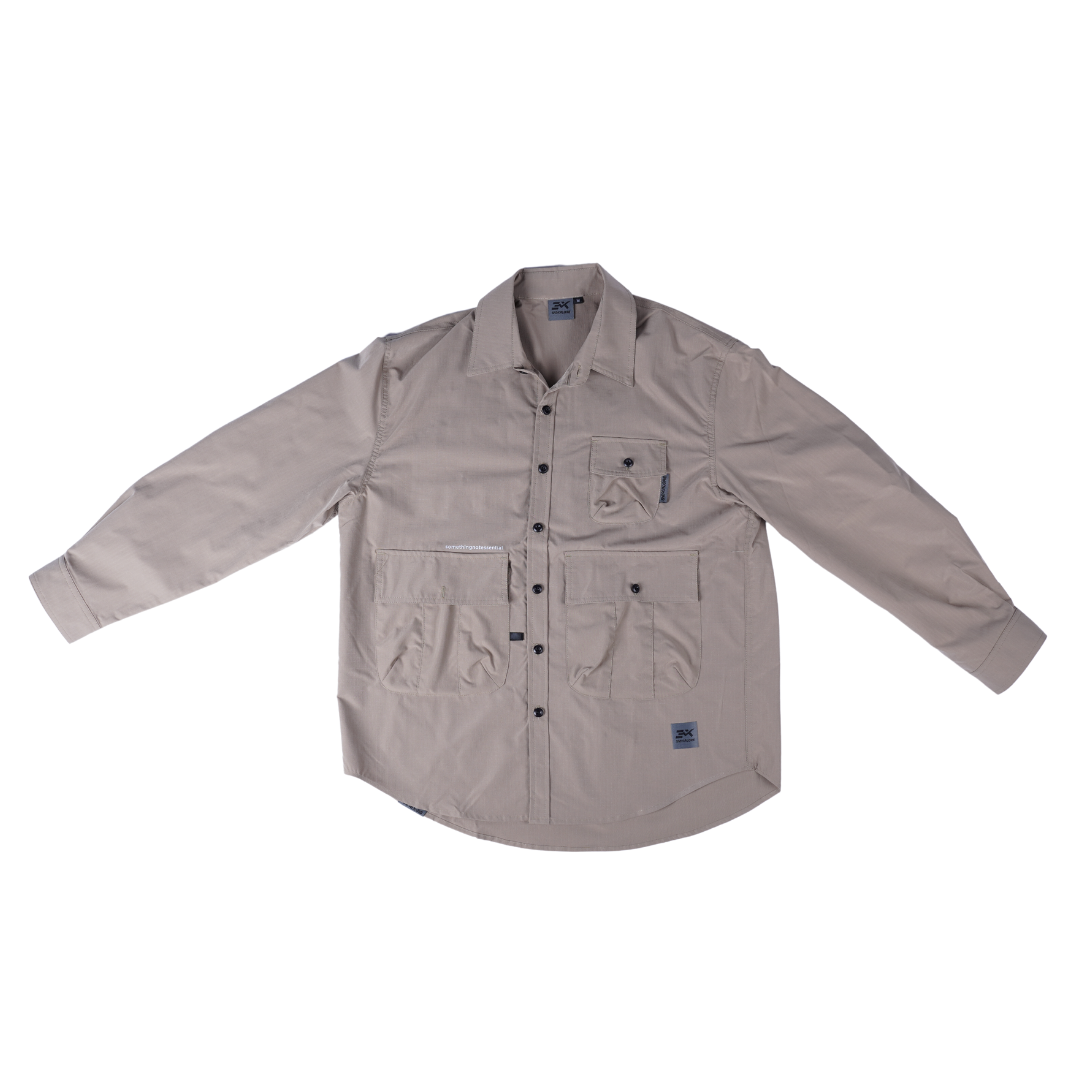 Ripstop Long Sleeve Shirt 'Khaki'