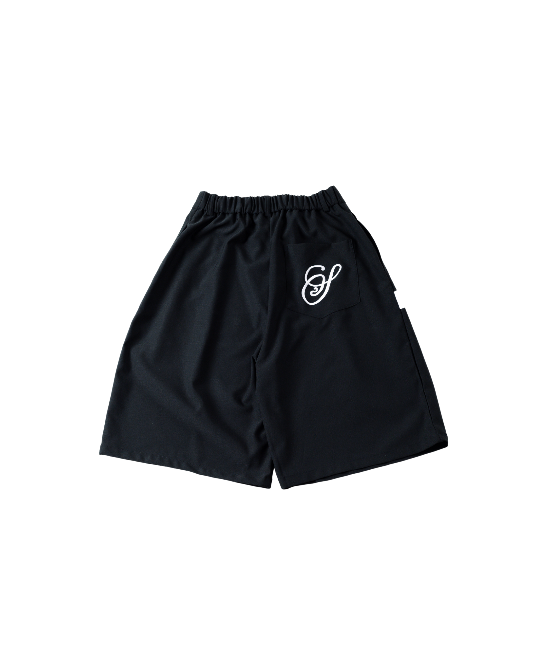 Pleated Bermuda Pants