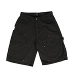 Washed Black Double Knee Jorts