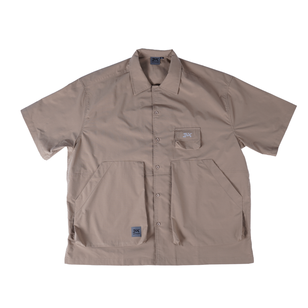 Waterproof Short Sleeve Shirt 'Khaki'