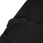 Washed Black Double Knee Jorts