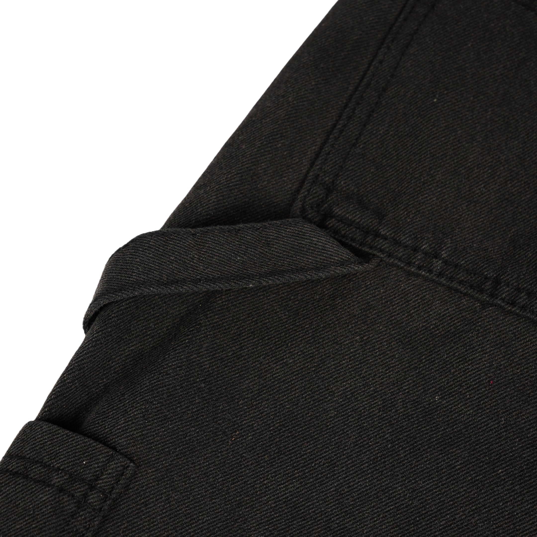 Washed Black Double Knee Jorts