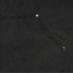 Washed Black Double Knee Jorts