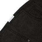 Washed Black Double Knee Jorts