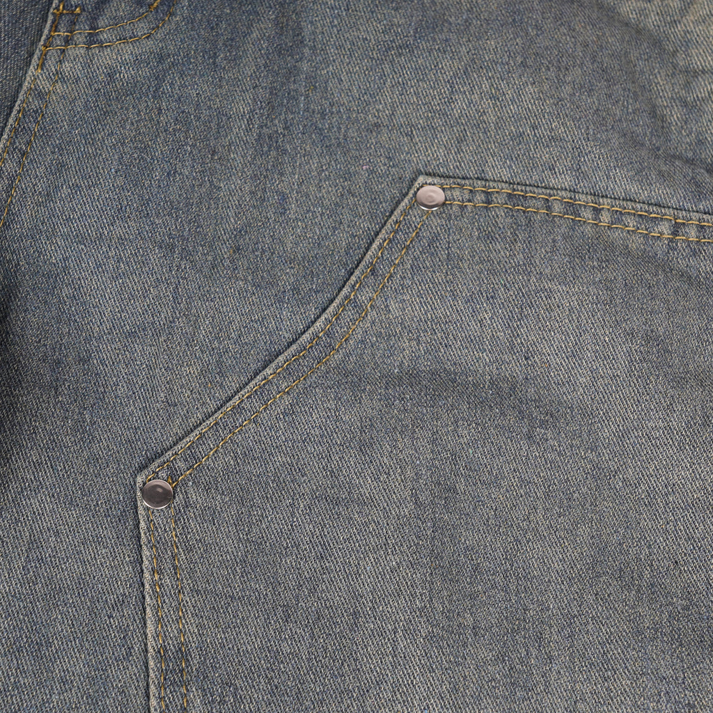 Washed Blue Double Knee Jorts