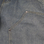 Washed Blue Double Knee Jorts