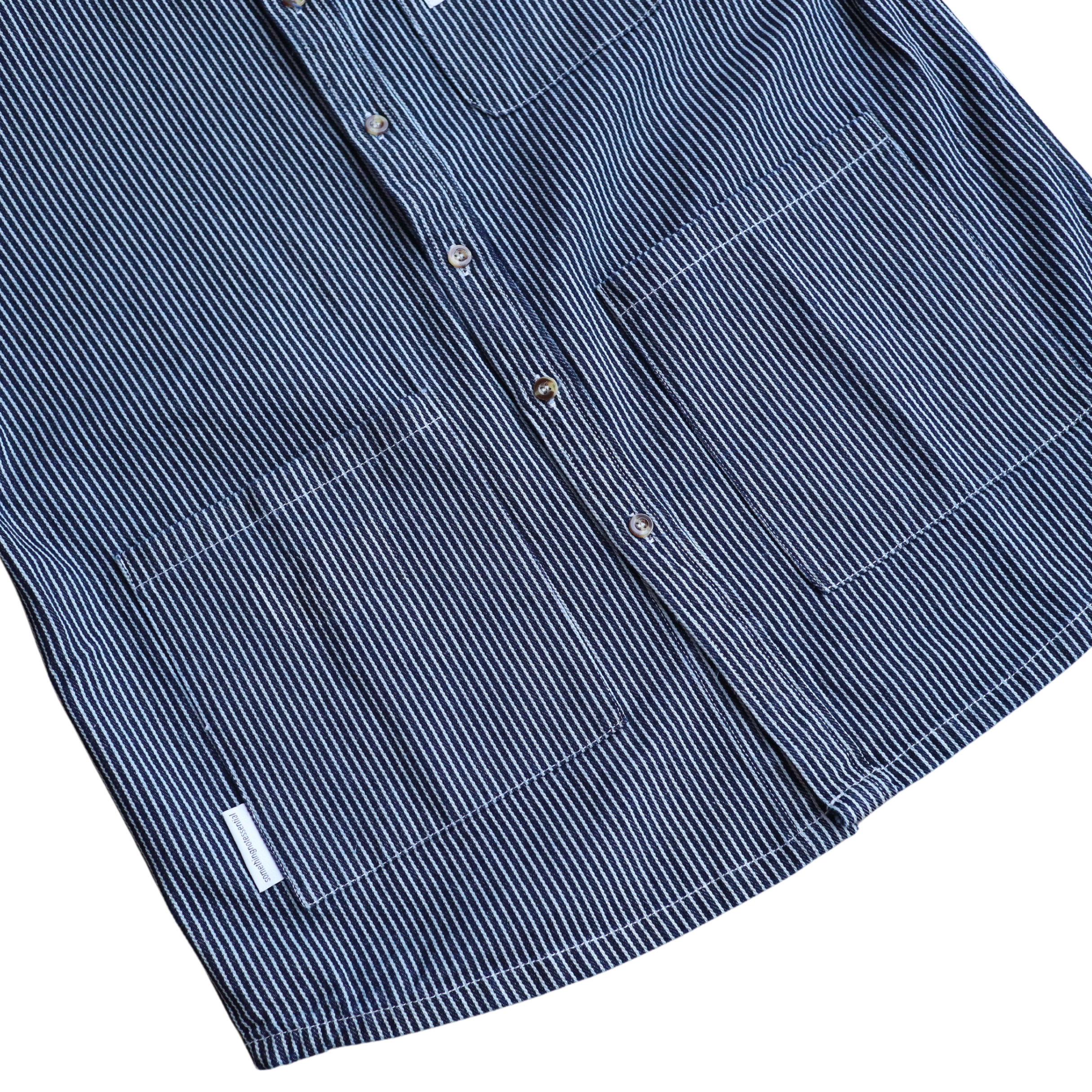 Short Sleeve Denim Shirt 'Blue'