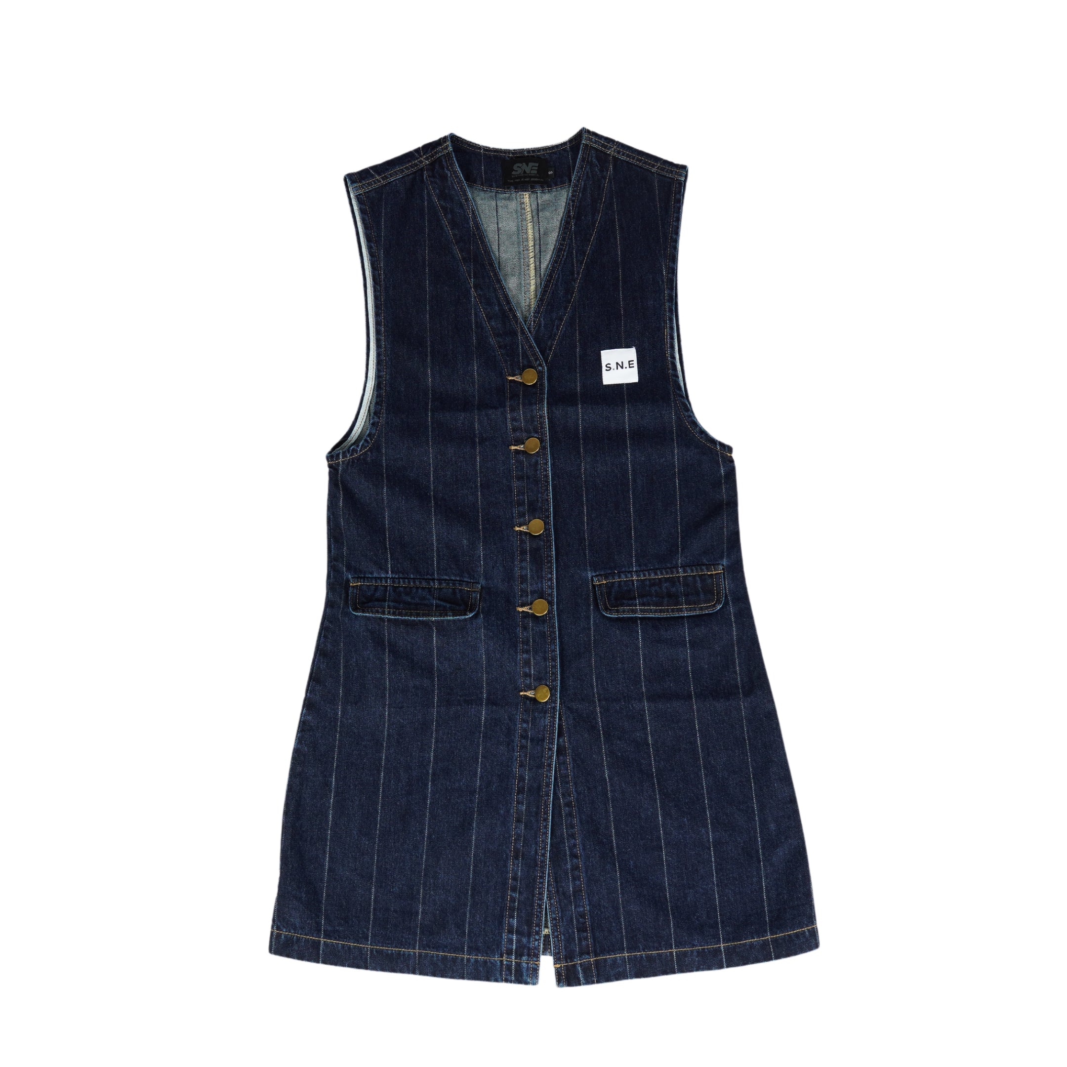 Sleeveless Denim Dress