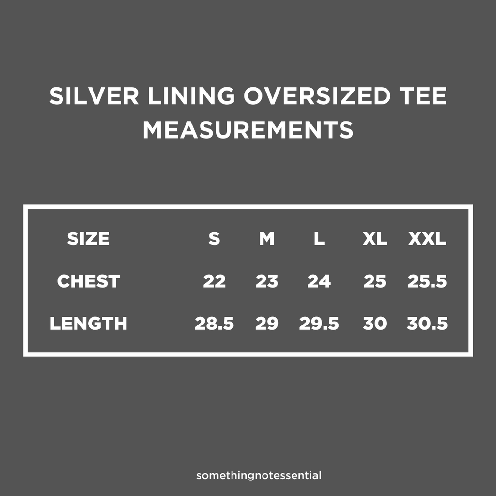 Silver Lining Oversized Tee 'White'