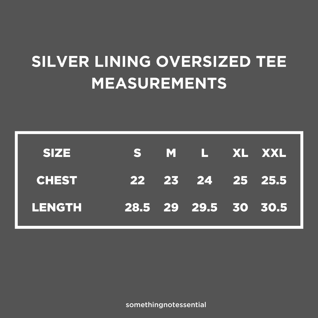 Silver Lining Oversized Tee 'White'