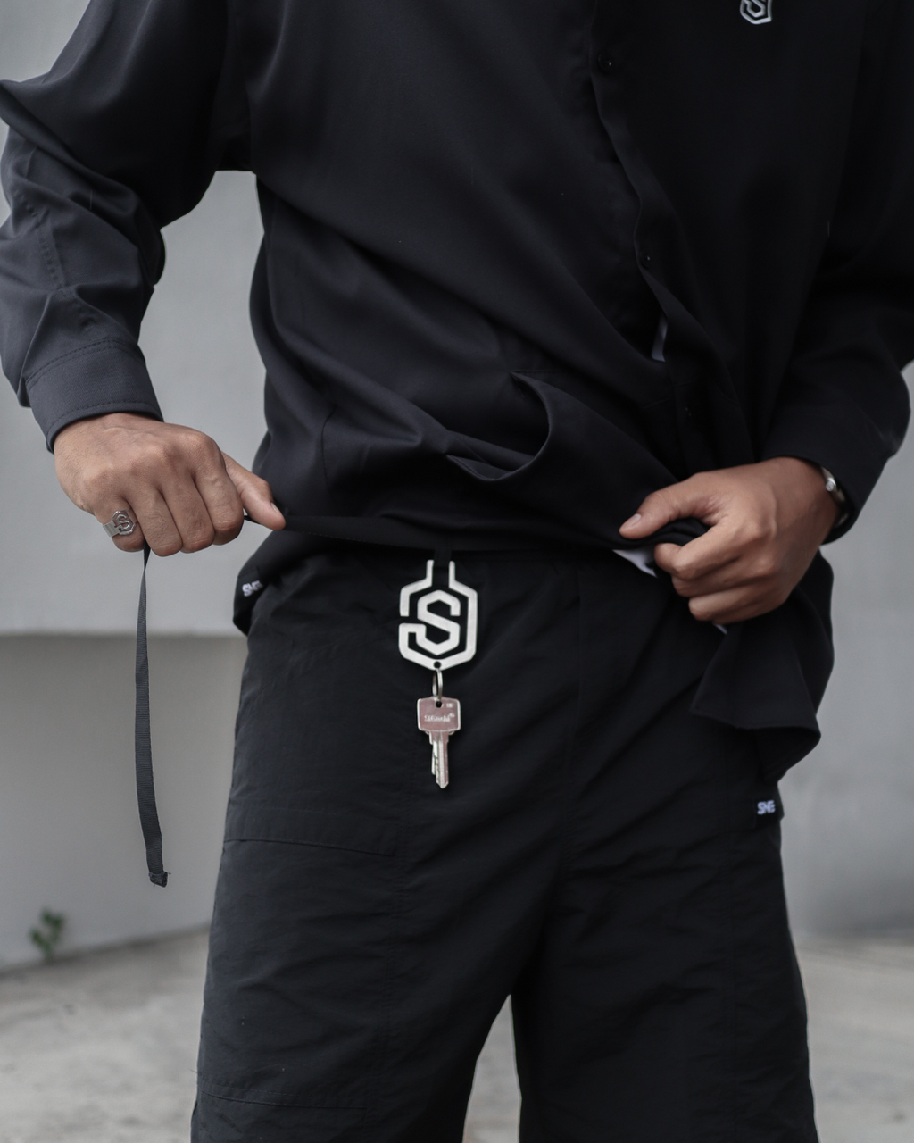 Silver Lining Nylon Shorts