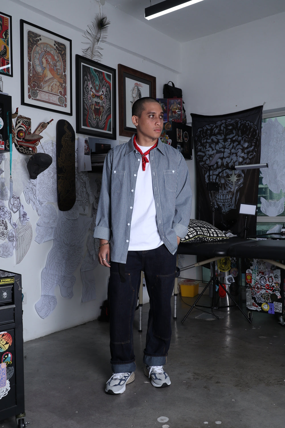 Denim Long Sleeve Overshirt