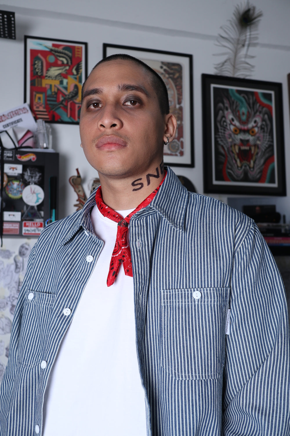 Denim Long Sleeve Overshirt