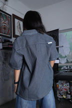 Short Sleeve Denim Shirt 'Blue'