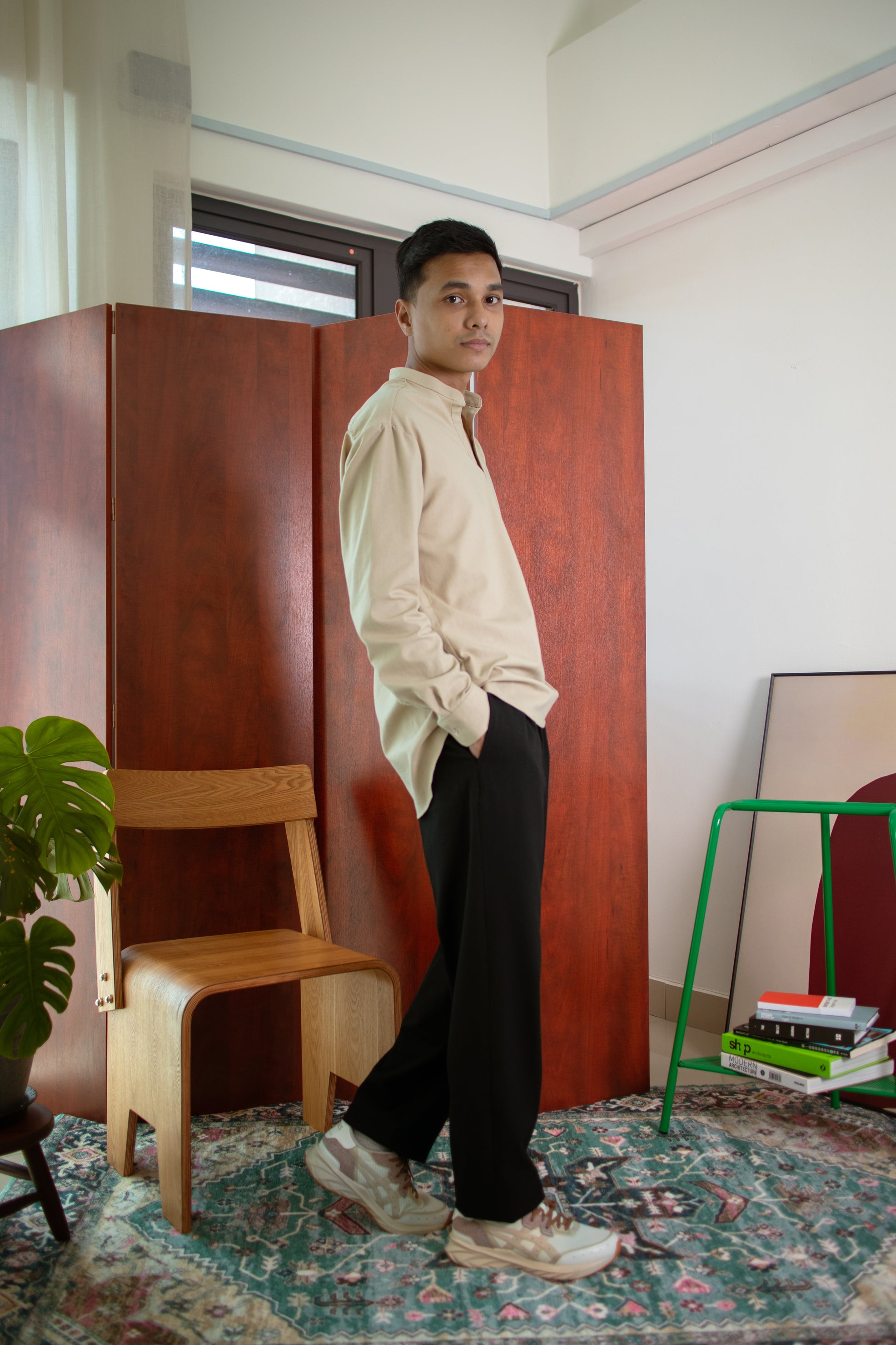 Kurta Shirt 'Sand Beige'