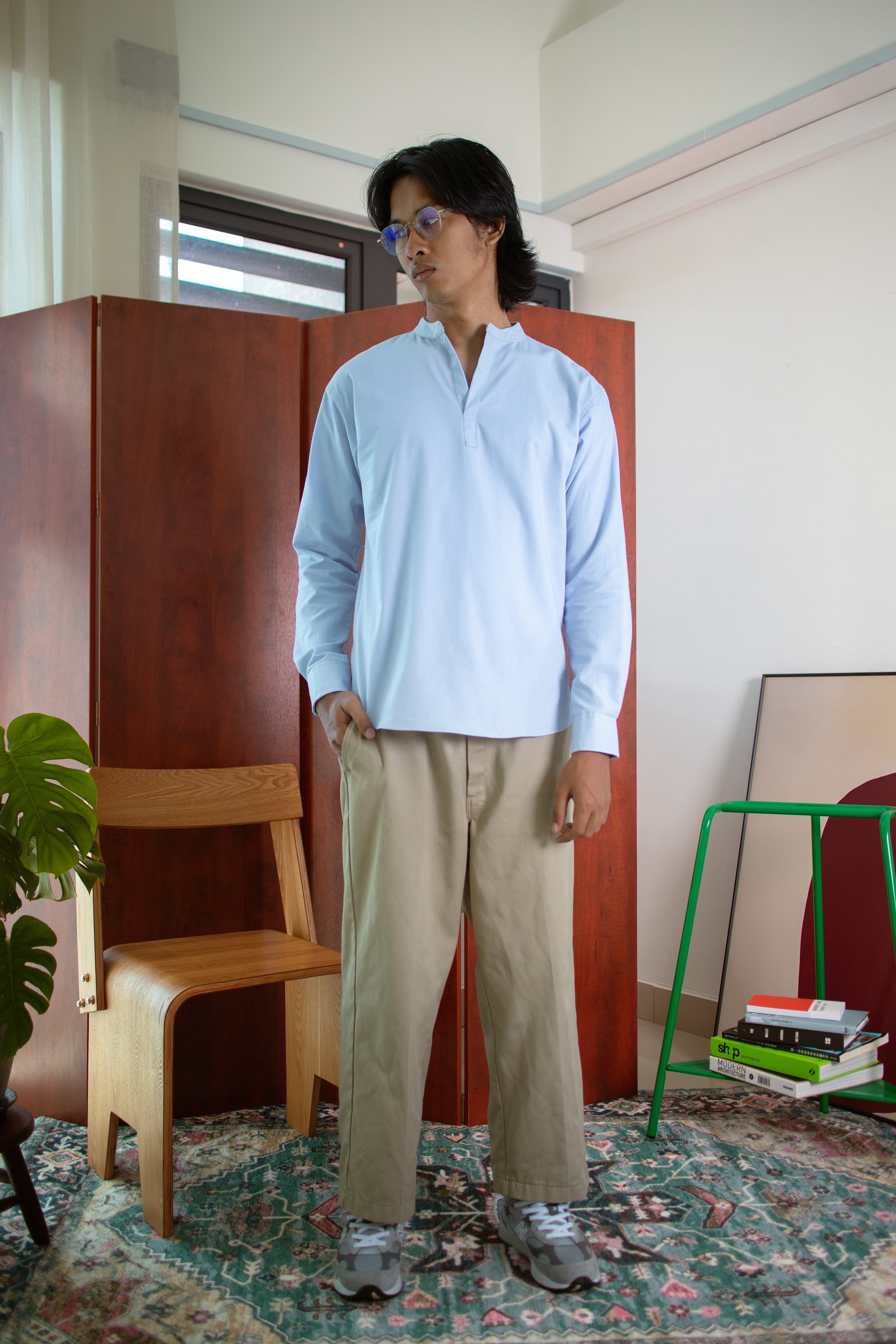 Kurta Shirt 'Sky Blue'