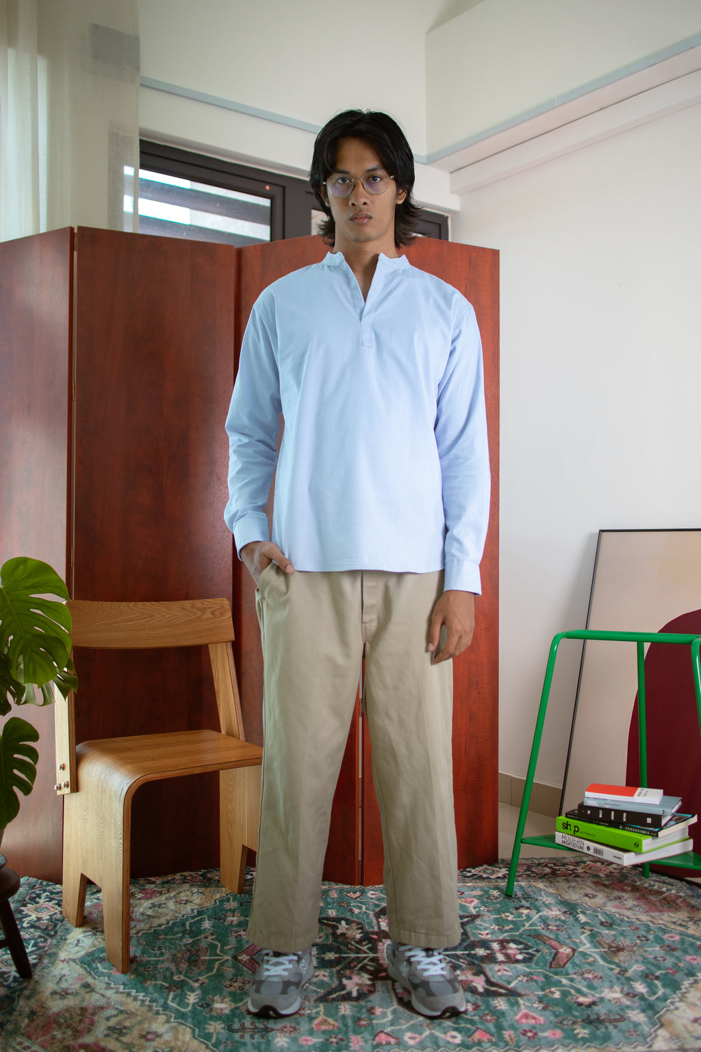 Kurta Shirt 'Sky Blue'