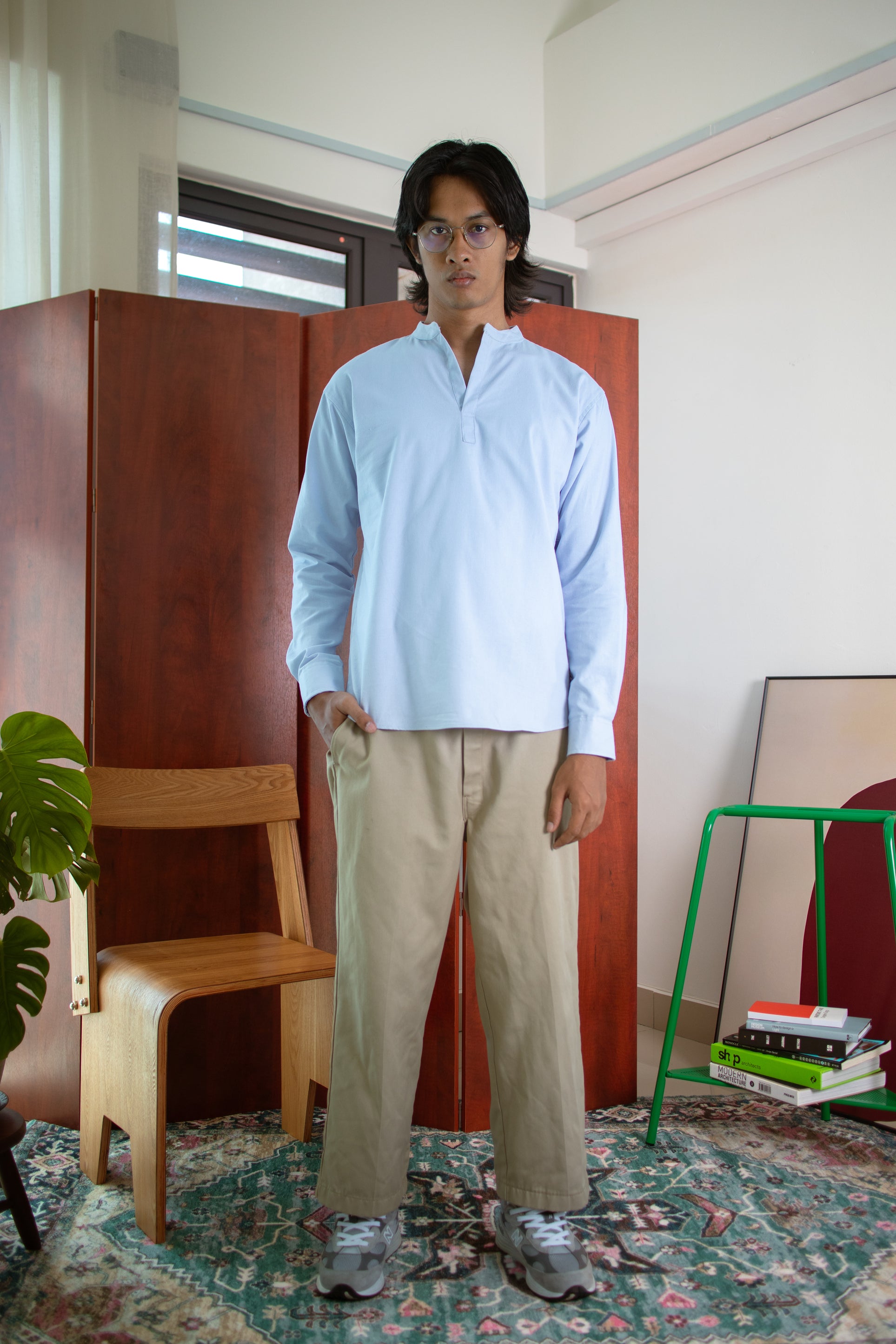 Kurta Shirt 'Sky Blue'